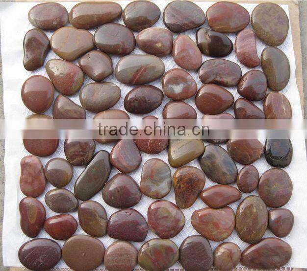 Super Red Pebble Tile For Bathroom Floor Tile