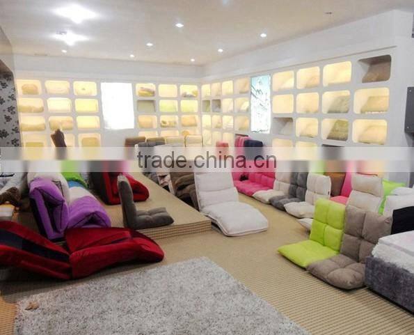 fashion suede fabric 5 grades single sofa chair, portable legless folding chair sofa, leisure modern floor sofa seating
