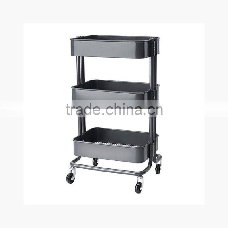 Home Kitchen Bedroom Turquoise Storage Utility Cart