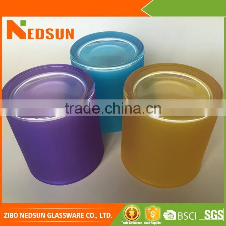 Hot selling colorful fashion candle jar
