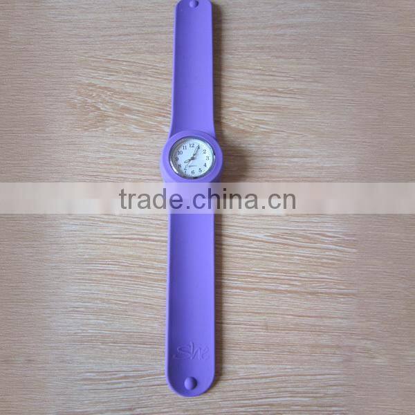 Fashion cheap wholesale adults kids personalized silicone slap watches