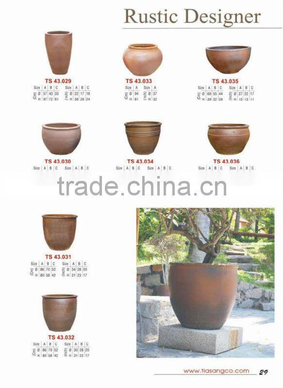 Vietnam outdoor rustic garden pot