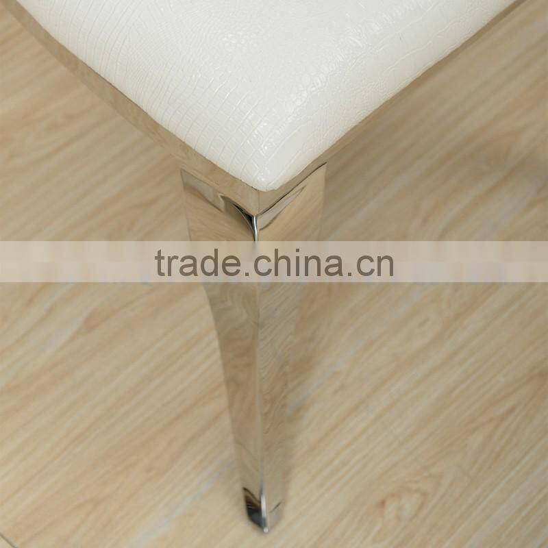 European style elegant white dining chair