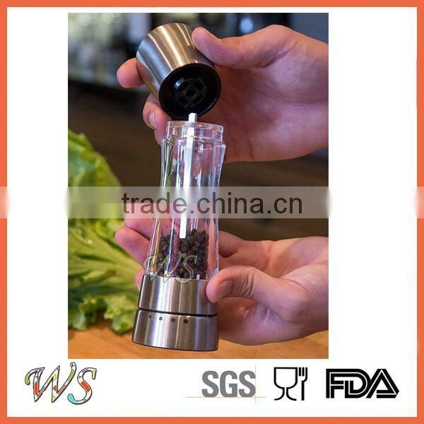 WS-PG14 New probducts Stainless steel salt and pepper salt and pepper grinder set /salt pepepr mill
