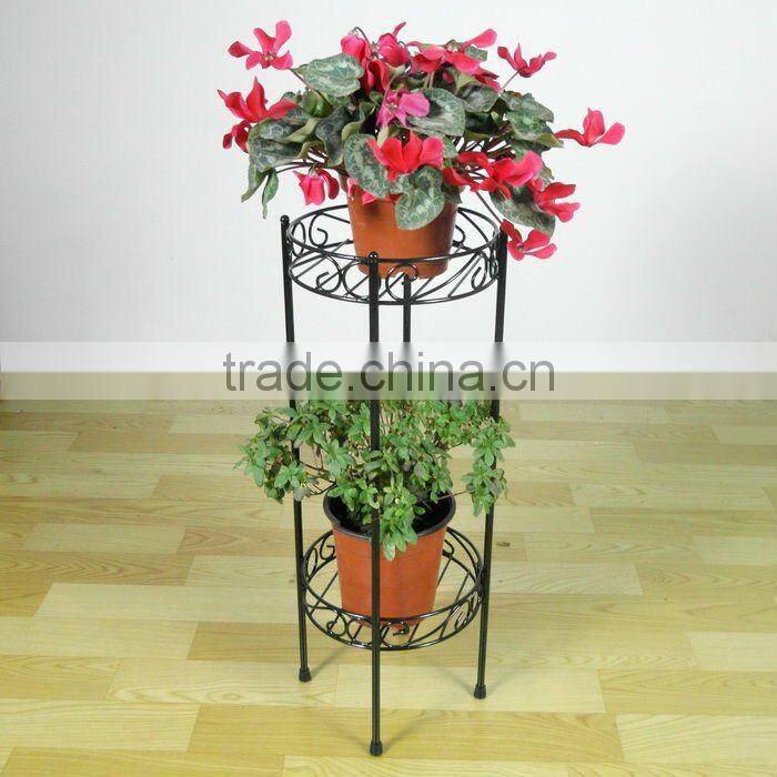 Hot sale iron wire white flower stand