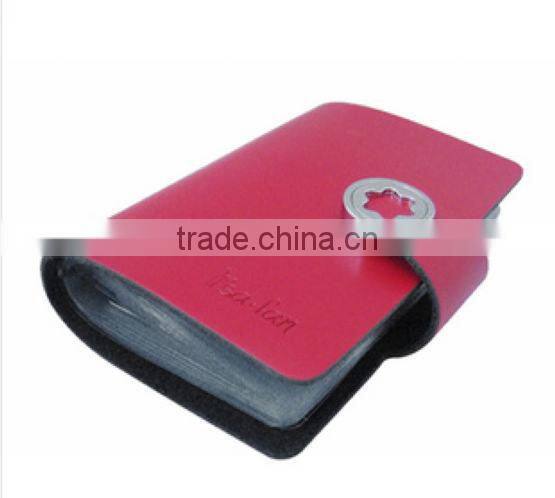 2013 Trendy Rose red PU Card case