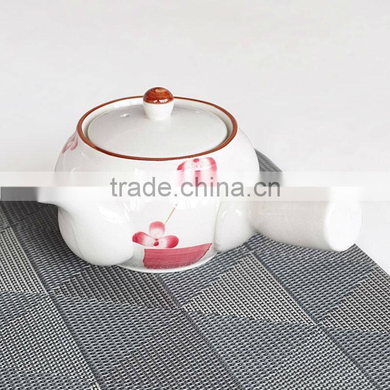Japan-style stoneware teapot with hand painting