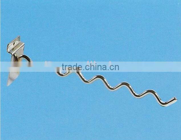 High Quality Wavy Clothes hanging hook cast iron display hooks
