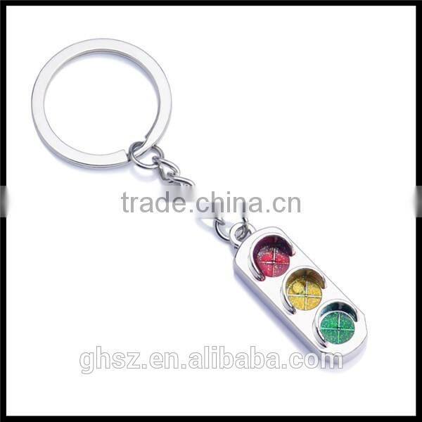 Personalized metal new idea traffic lights keyrings for sale