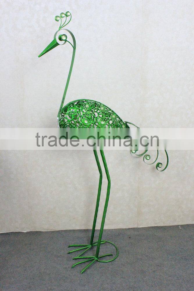 Metal peacock garden decoration