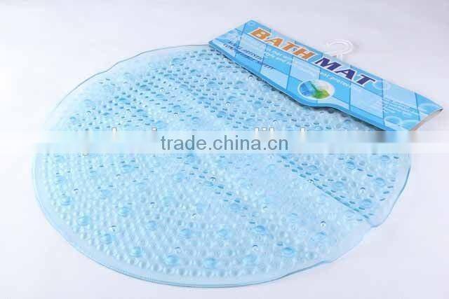 Circular pvc anti-slip bathroom mat