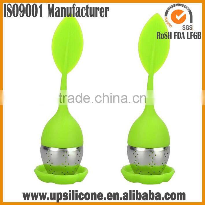 Food Grade Silicone & Stainless Steel Loose Leaf Tea Infuser Tea Filter