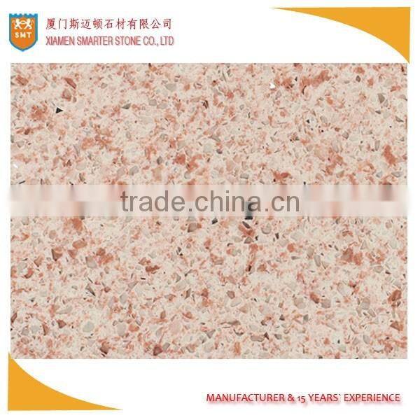 China Yellow Artificial Quartz Stone Slab