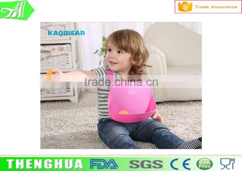 Wholesale Colorful Baby Bib Silicone Baby Bib Customized