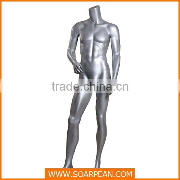 China Mannequin Fiberglass Lifelike Stand Male Mannequin