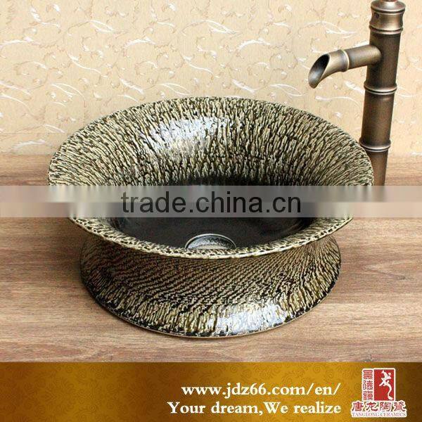 Unique shape hot selling ceramic basin small size wash basin sink used in bathroom