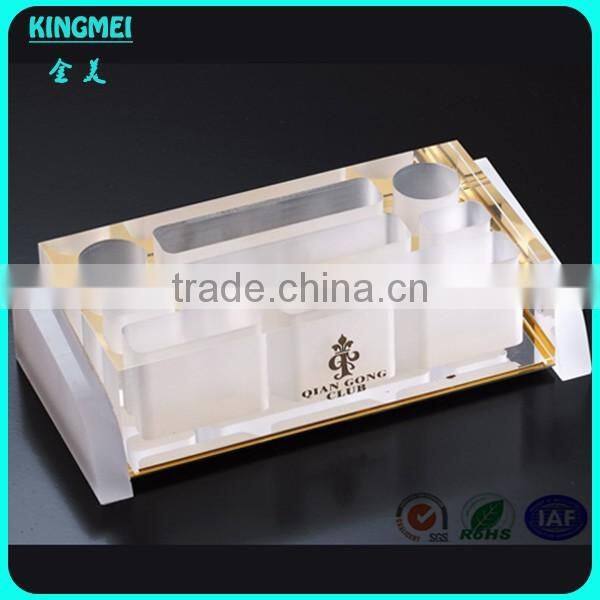 New design glass crystal microphone holder