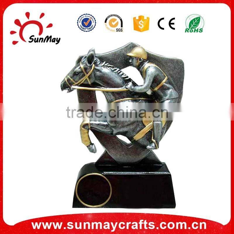 Wholesale custom polyresin resin sports trophy, football soccer trophy awards