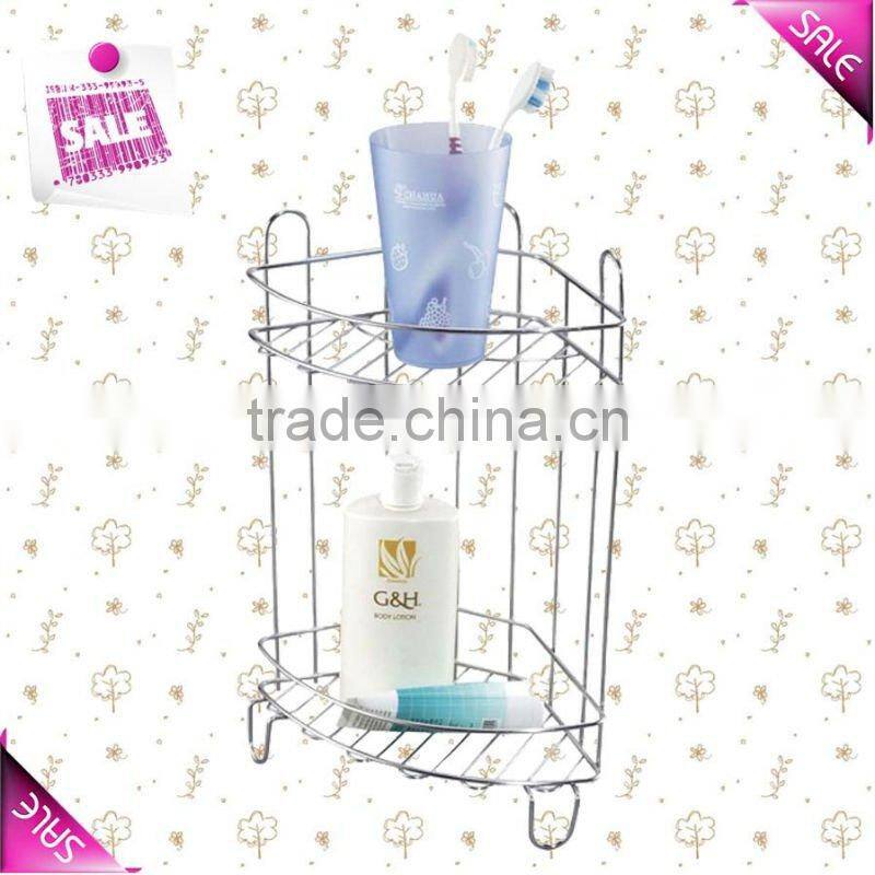 Metal bathroom shower rack