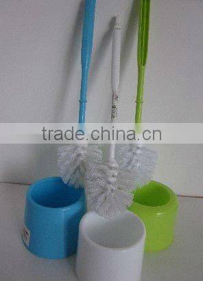 Plastic small & convenient Toilet brush holder with white colour