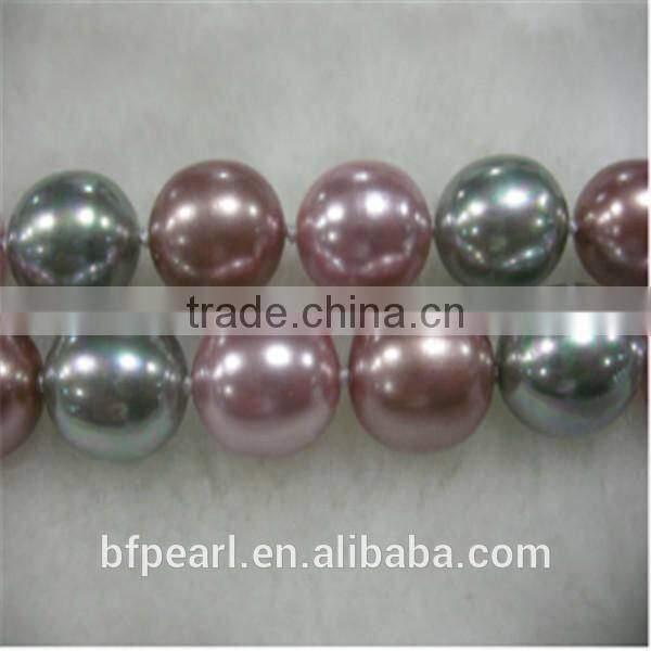 Wholesale 16-20mm Egg Shaped Loose Shell Pearl Beads Strands