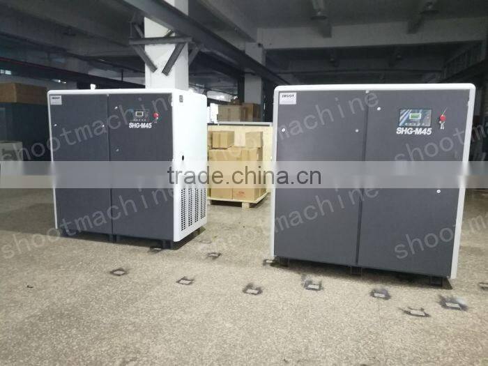 Single pole,wind cold,micro oil,Permanent magnetic variable frequency screw air compressor SH-400W