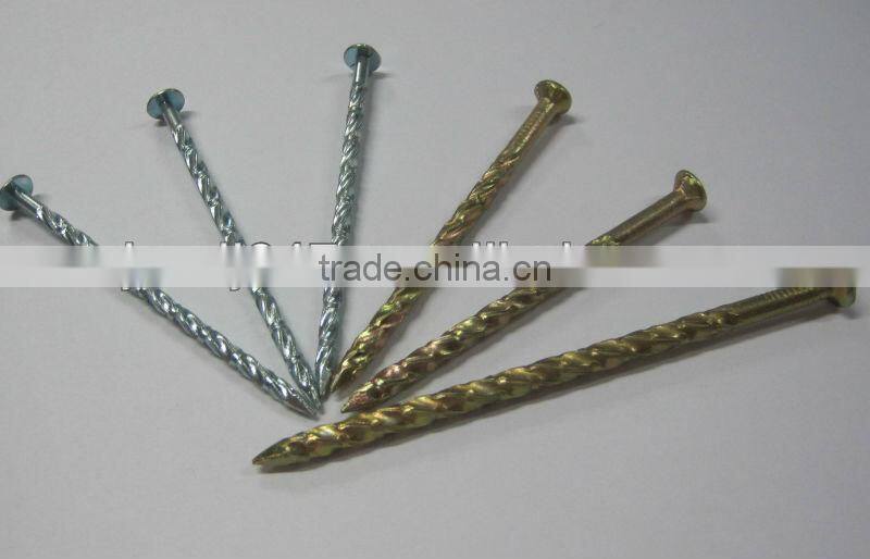 Galvanized Spiral Shank Nails, Flooring Nails