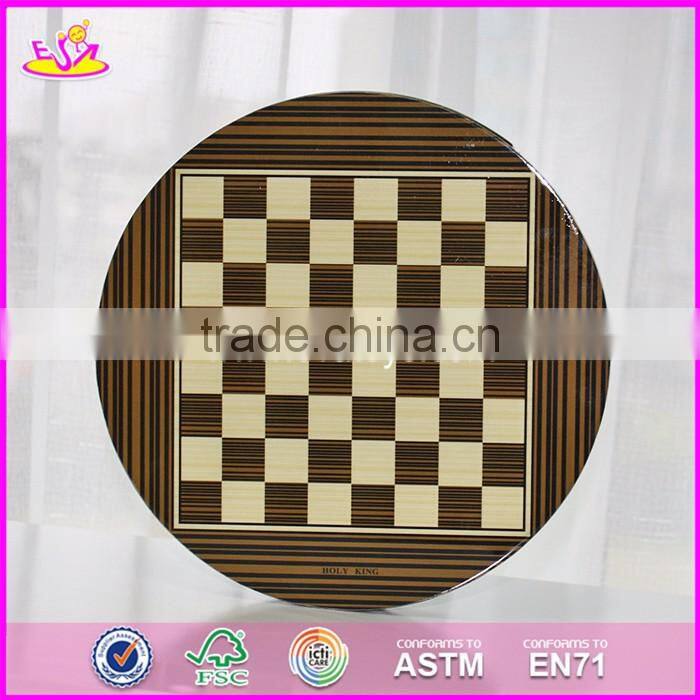 2017 New design children educational game wooden chess board W11A054