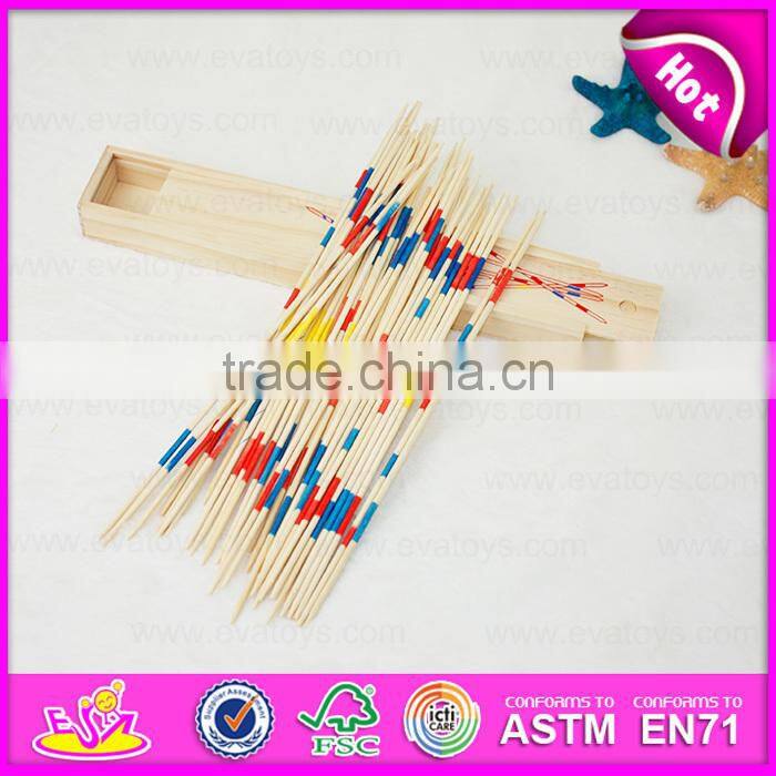 2017 Top fashion kids wooden mikado sticks custom children wooden mikado sticks W01B015-S