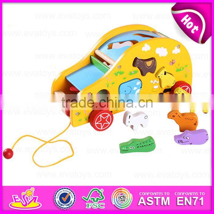 Intelligence Pull Line Block Toy for kids,Pull line block car Children's toy wholesale W05B118