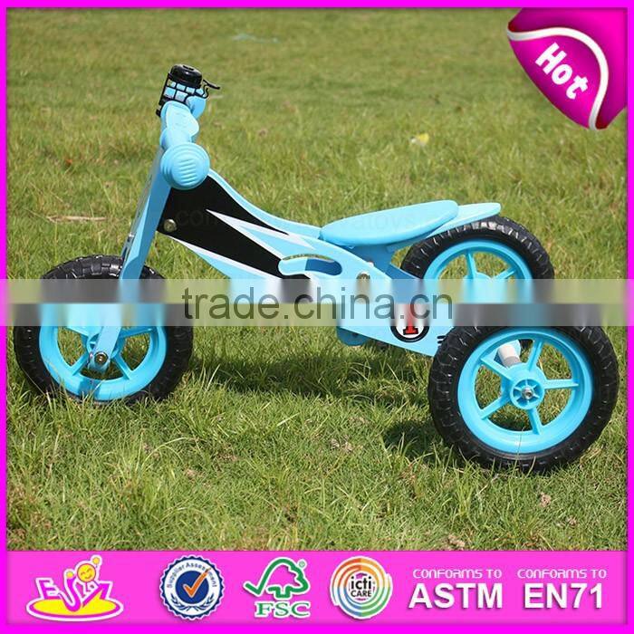 2016 new design child wooden mini bike,convertible kid wooden mini bike W16A022