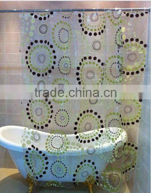 2016 HOT SALE!!! EU and USA best choose and fashionable priting YOUR LOGO shower curtain/bath curtain with lowest price IN CHINA