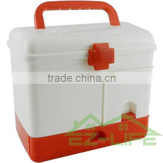 2016 new design rattan plastic first aid emergency medical cheap family samall accessories storage box/organizer/case/kit
