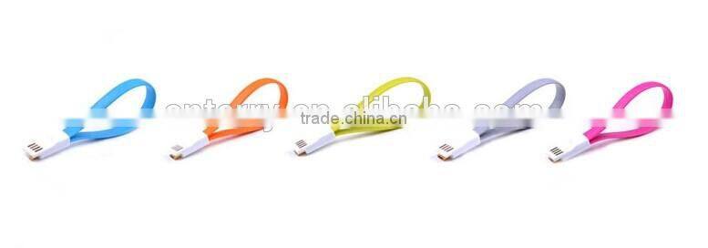 popular fabric micro magnetic usd cable for iPhone and Samsung