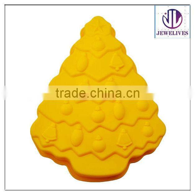 2012 Hot Sale christmas tree Shaped Silicone Cake Mould