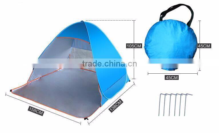 outdoor camping beach shelter sunshade fishing ultraviolet-proof pop up tent