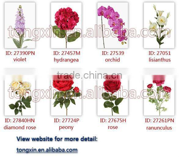plastic decorative artificial flower peony 27724P