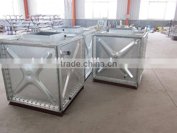 Hot dip Galvanised steel sectional panel water tank used in industrial application