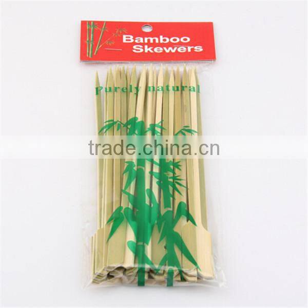 Eco-friendly food grade bamboo skewer with paddle