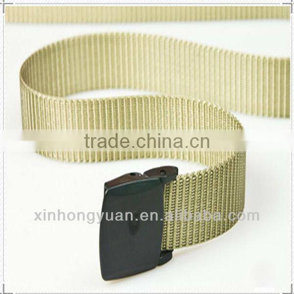 custom webbing belt material