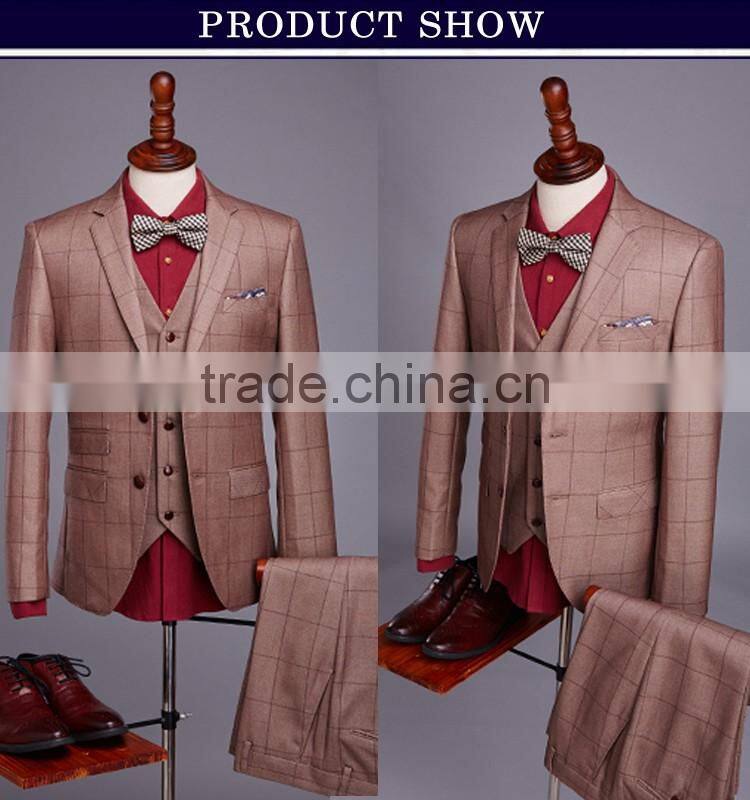 2017 hot sale latest pant coat picture men formal suits with stripe fabric