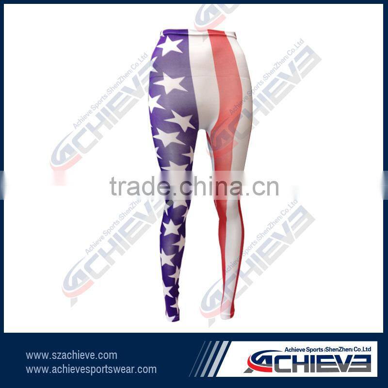 Hot sale polyester spandex leggings by china manufacture
