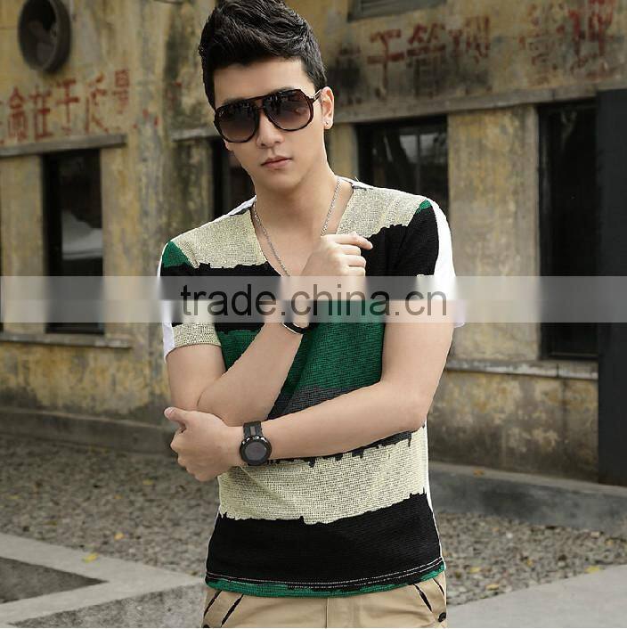 v-neck men's slim fit t-shirt