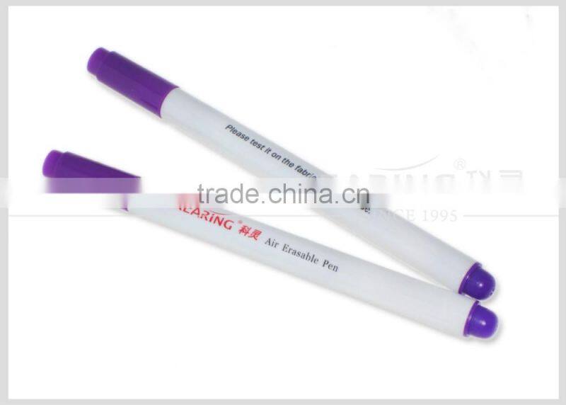 Erasable shoes marker for shoes factory in 0.5mm fiber tip violet color 2 years shelf life time 12pcs per dosen #AV05