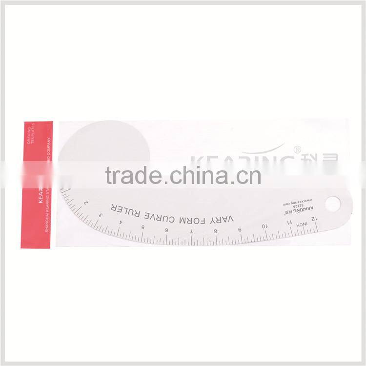 Kearing Plastic 12'' Vary Form Curve Ruler ( Sandwich Line ) for Fashion Design # 6112
