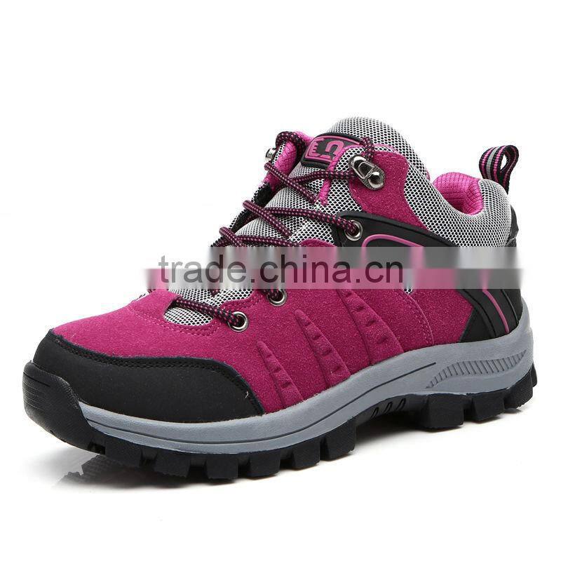 Lovers outdoor middle hiking traveling climbing Shoes boots for pedestrianism or sport can with villi or not