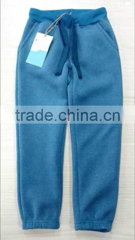 Kid's new pattern factory price fashion fleece pants apparel stock lots