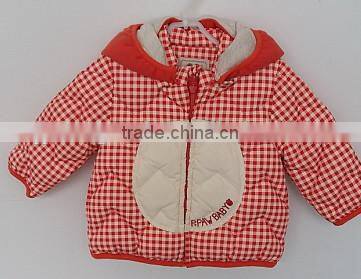 2016 winter red pink cotton padded for baby girl