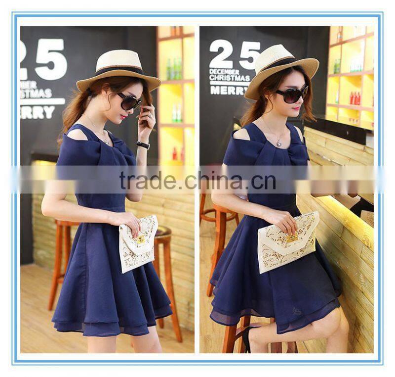 Online shopping elegant chiffon casual dresses designs