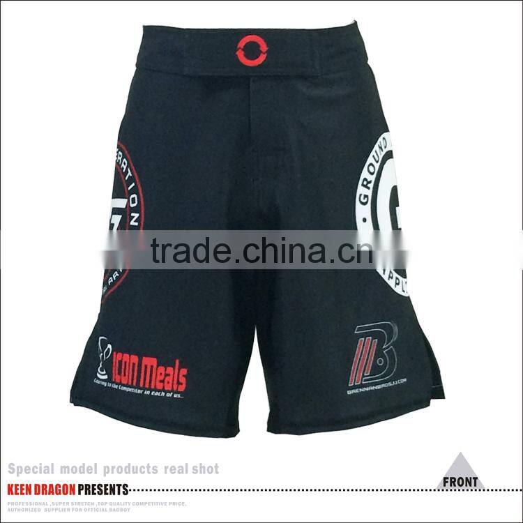 Sublimation Printing Kick Boxing Shorts with Super Stretch Custom Design MMA